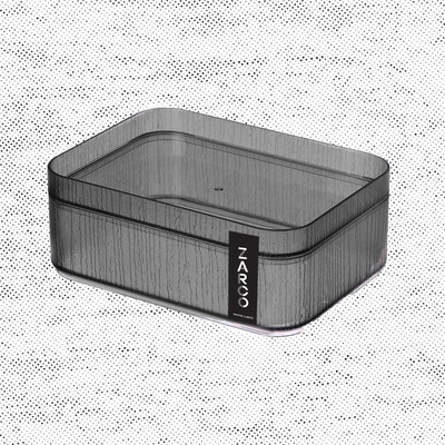 Caja de Almacenamiento Acrílico Gris S