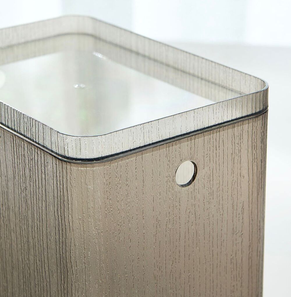 Caja de Almacenamiento Acrílico con Tapa Gris L