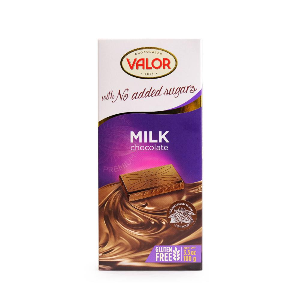 Valor MILK Chocolate sin azucar