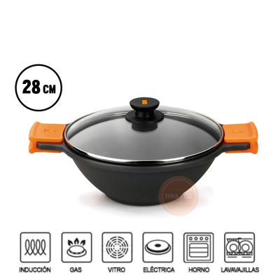 BRA-1555 Efficient Wok Cacerola Cóncava 28cm