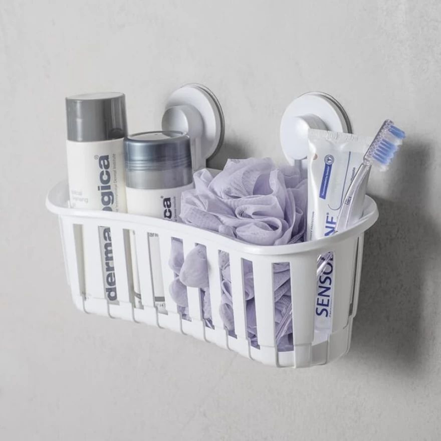 Canasta de Baño con Ventosa Bathlux