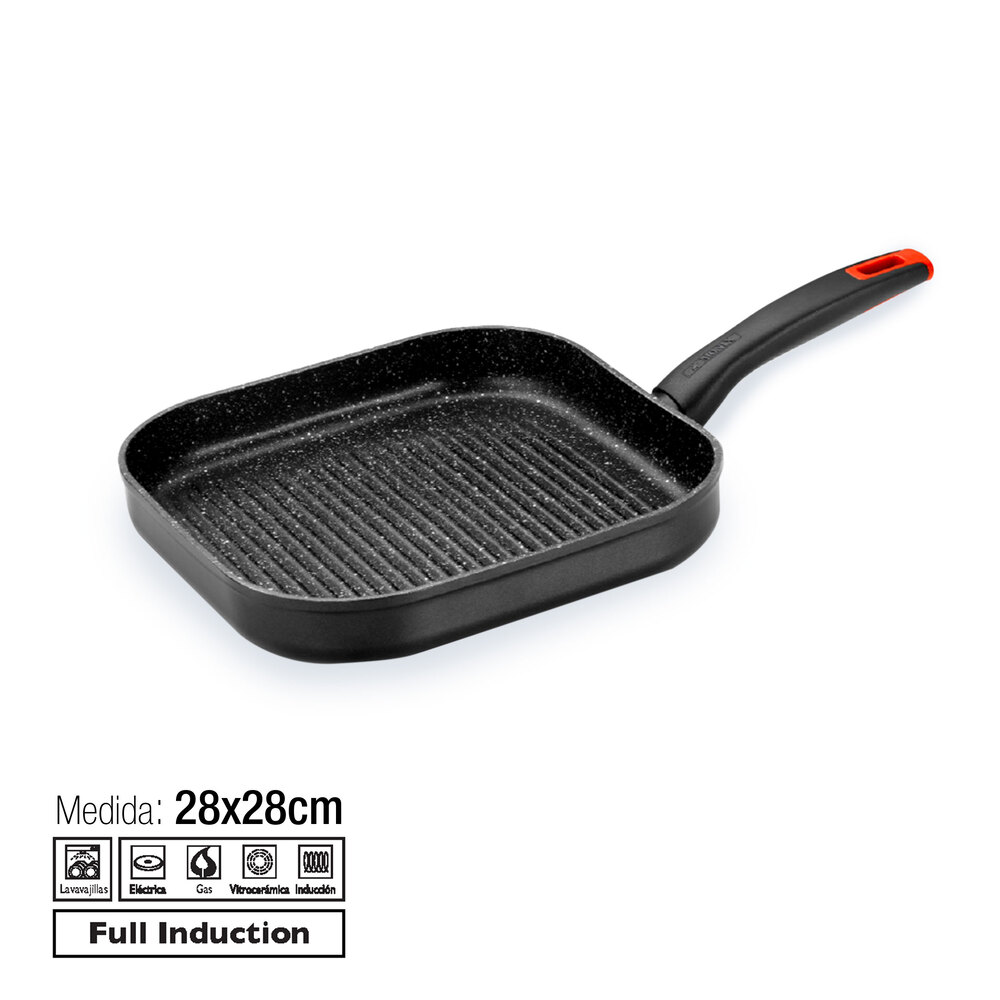 Monix Grill con Rayas Titan Rock 28cm