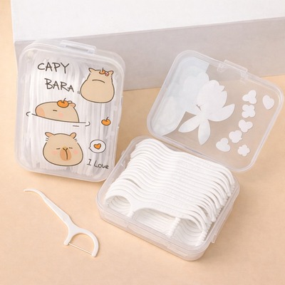 Caja x 50 Hilo Dental Capybara Manzana