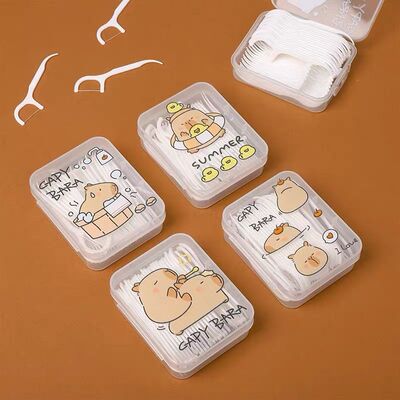 Caja x 50 Hilo Dental Capybara Manzana