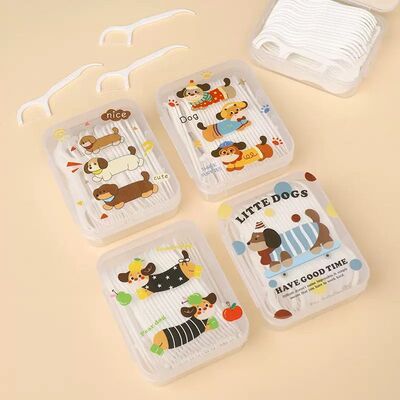 Caja x50 Hilo Dental Perro Salchicha Ropa 