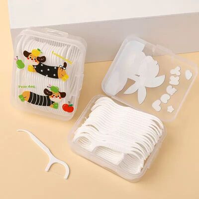 Caja x50 Hilo Dental Perro Salchicha Manzana 