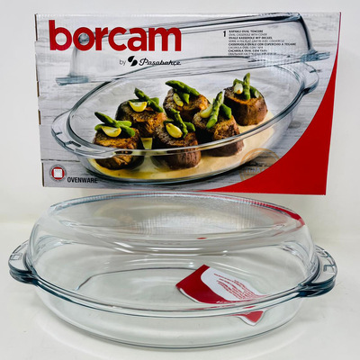 Borcam Cacerola Oval con Tapa