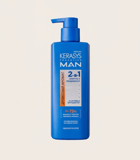 Shampoo y Acondicionador Pro Active Man 2 En 1 Woody 400 Ml