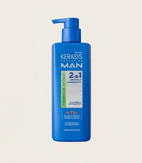 Shampoo y Acondicionador Pro Active Man 2 En 1 Herbal 400 ml