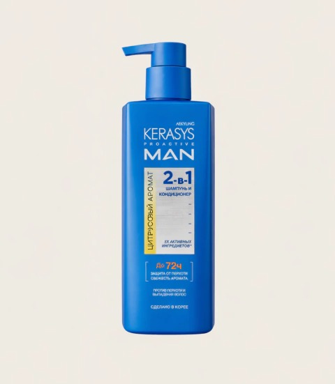 Shampoo y Acondicionador Pro Active Man 2 En 1 Citrus 400 ml