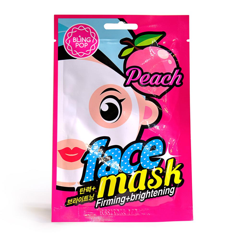 Bling Pop Face Mask Peach - 20ml