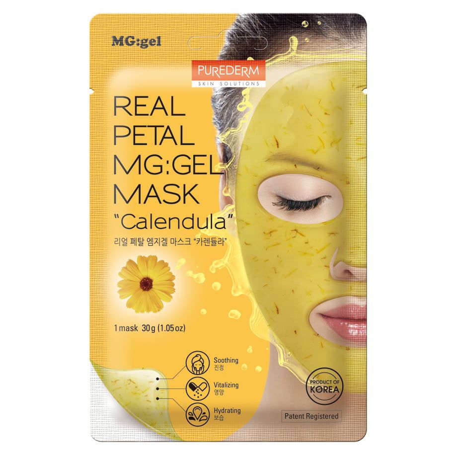 Purederm Real Petal MG: Gel Mask Calendula