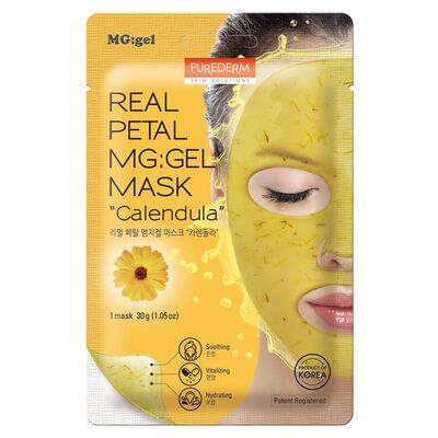 Purederm Real Petal MG: Gel Mask Calendula