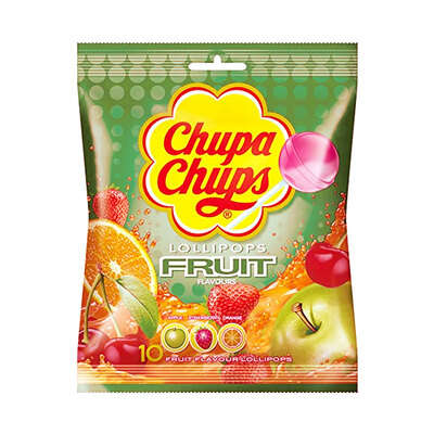 Chupa Chups Lollipops Fruit - 10U