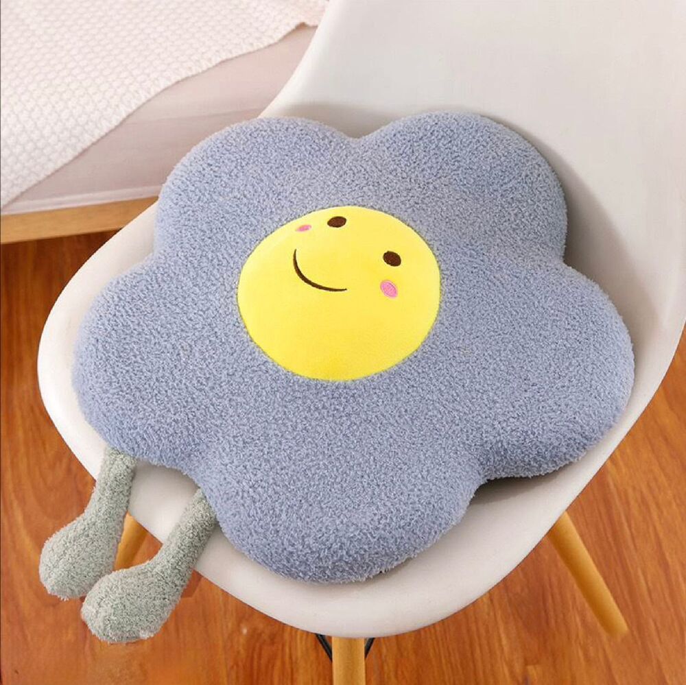 Almohada Para Silla Flor Azul