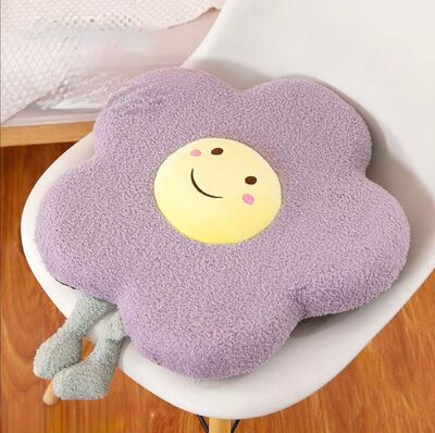 Almohada Para Silla Flor Violeta