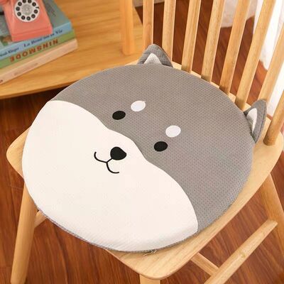 Almohada Para Silla Perrito Gris