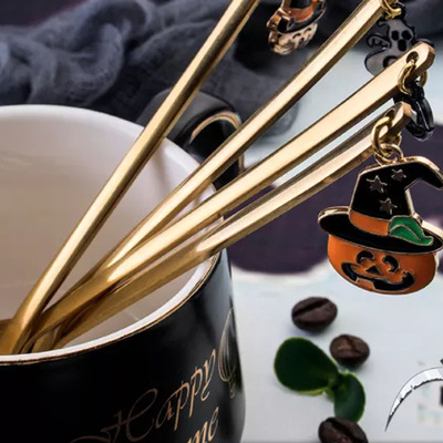 Set de Tenedores Dorados Halloween 4xunidades