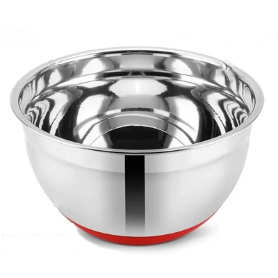 Bowl de Acero- Silicona Rojo-30cm