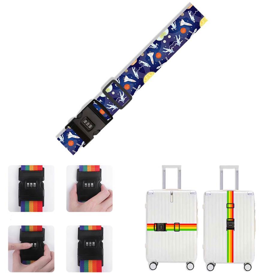 Correa para Equipaje con Clave de 3 Dígitos Space