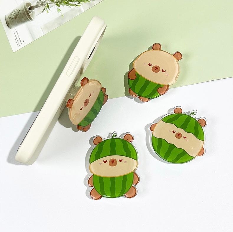 PopSockets Soporte Para Celular Capybara Sandía 4