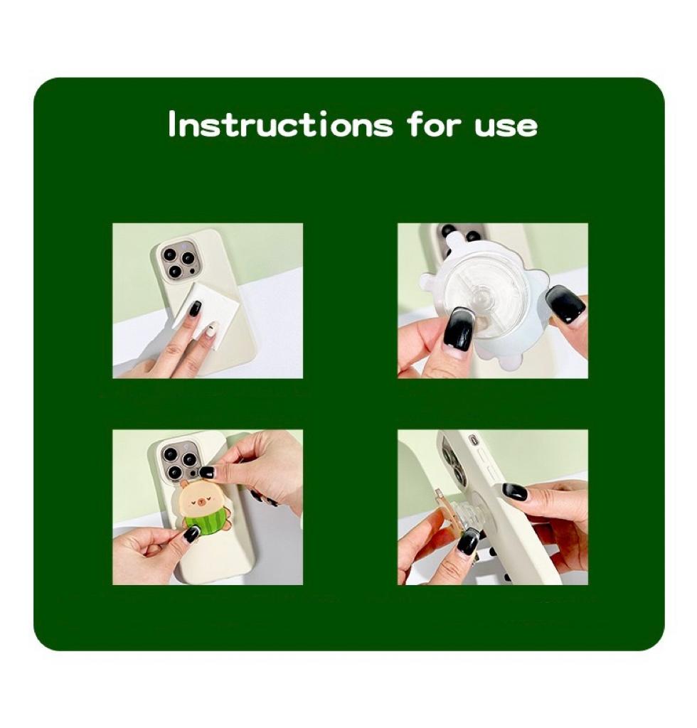 PopSockets Soporte Para Celular Capybara Sandía 3