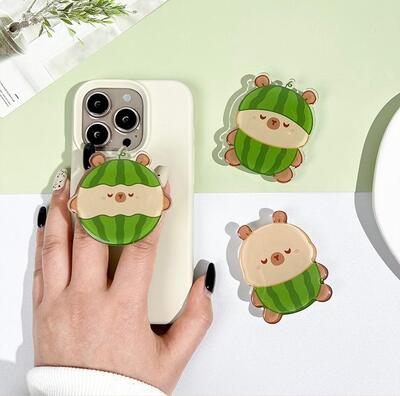 PopSockets Soporte Para Celular Capybara Sandía 2