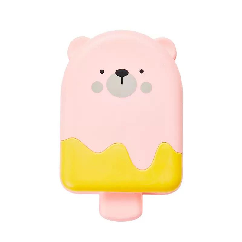 Molde para Helado Paleta de Oso Ice Case x10 Cubitos Rosa
