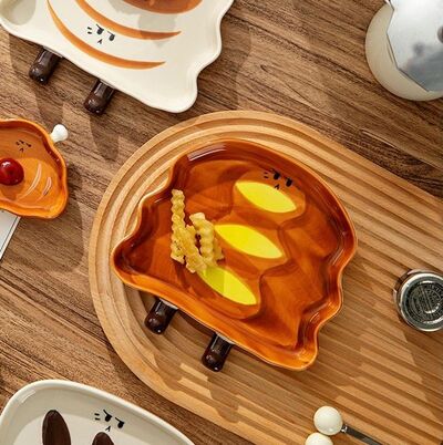 Plato de Cerámica Diseño Puff Pastry - 17.6*17.5cm