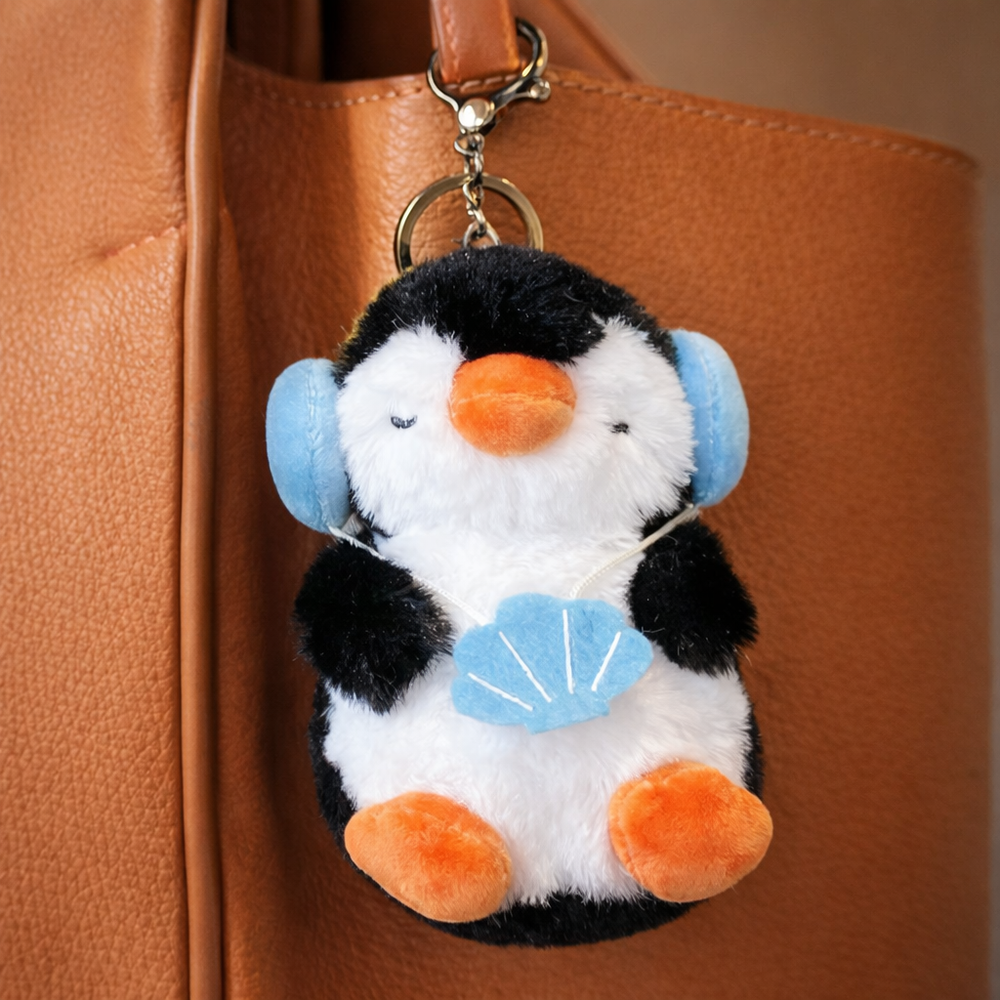 Colgante Peluche Pingüino Orejera - 9*8*12.5