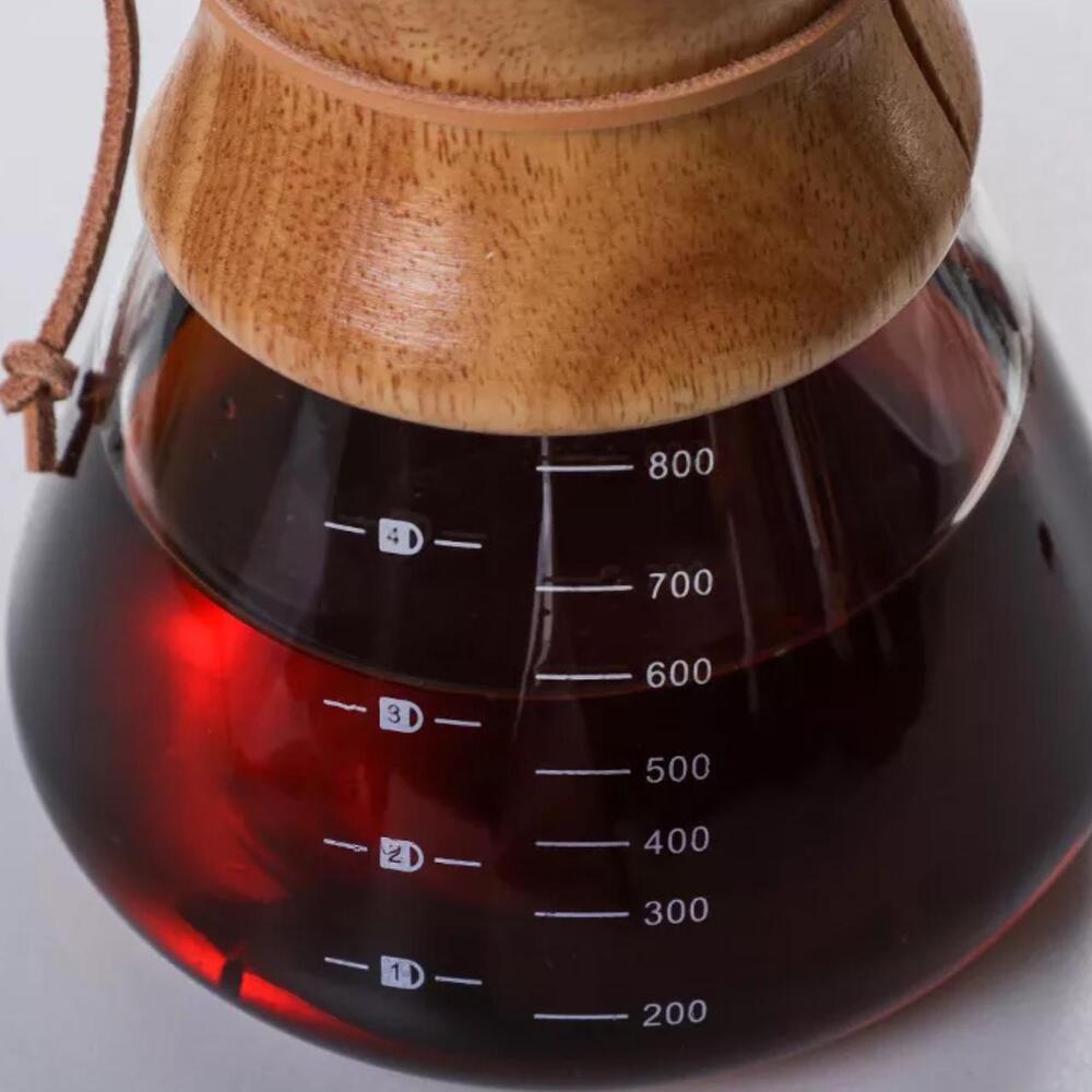 Cafetera de Vidrio Borosilicato con Filtro de Acero Inoxidable - 800ml