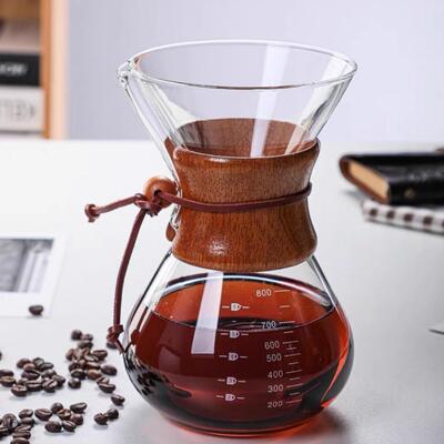 Cafetera de Vidrio Borosilicato con Filtro de Acero Inoxidable - 800ml