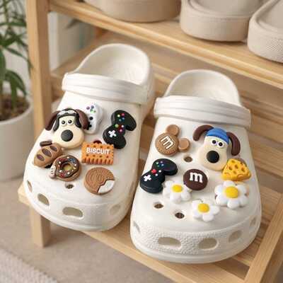 Pines Para Crocs Modelo Perro Salchicha