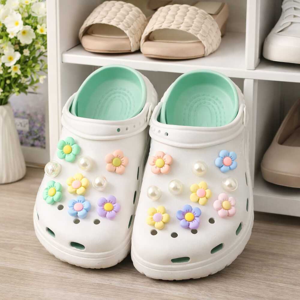 Pines Para Crocs Modelo Flores