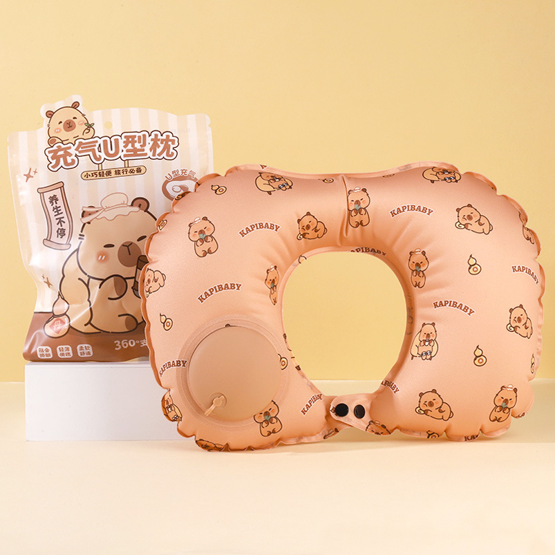 Almohada Inflable  para Viaje Inflable Capybara