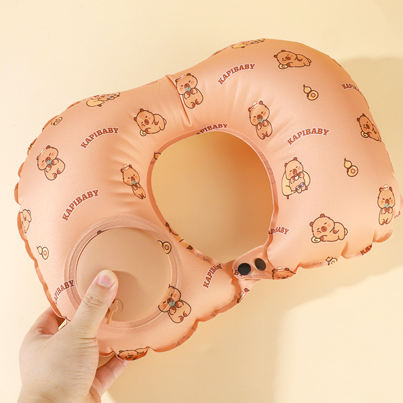 Almohada Inflable  para Viaje Inflable Capybara
