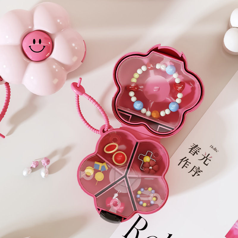 Pastillero con 4 Divisiones con Forma de Flor