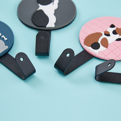 Gancho de Metal Colgante con Adhesivo Diseño Gatitos 3D