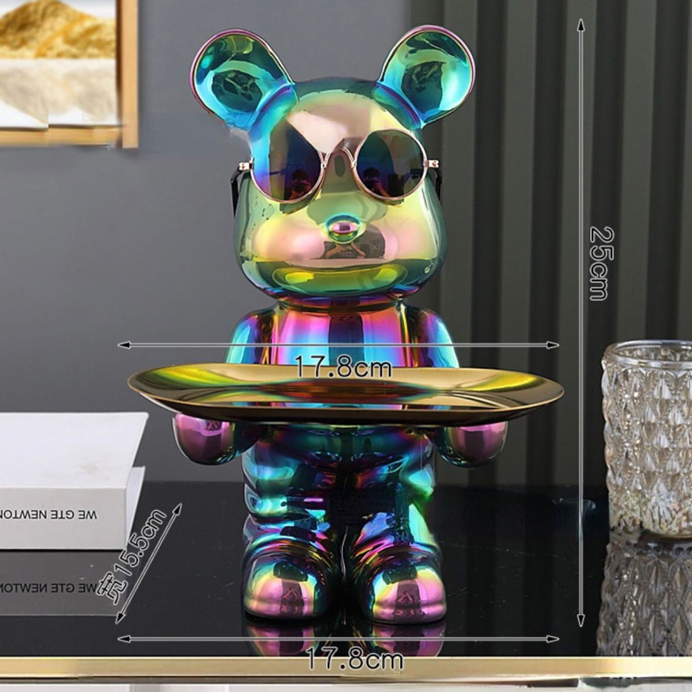 BB. Bear Decorativo Tornasol + Lentes de Regalo - Bandeja