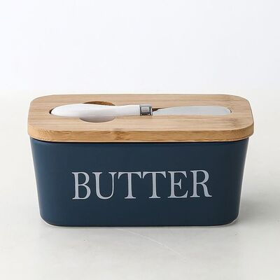 Mantequera de Cerámica + Cuchillo Untador 600ml