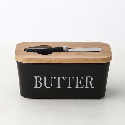 Mantequera de Cerámica + Cuchillo Untador - 600ml