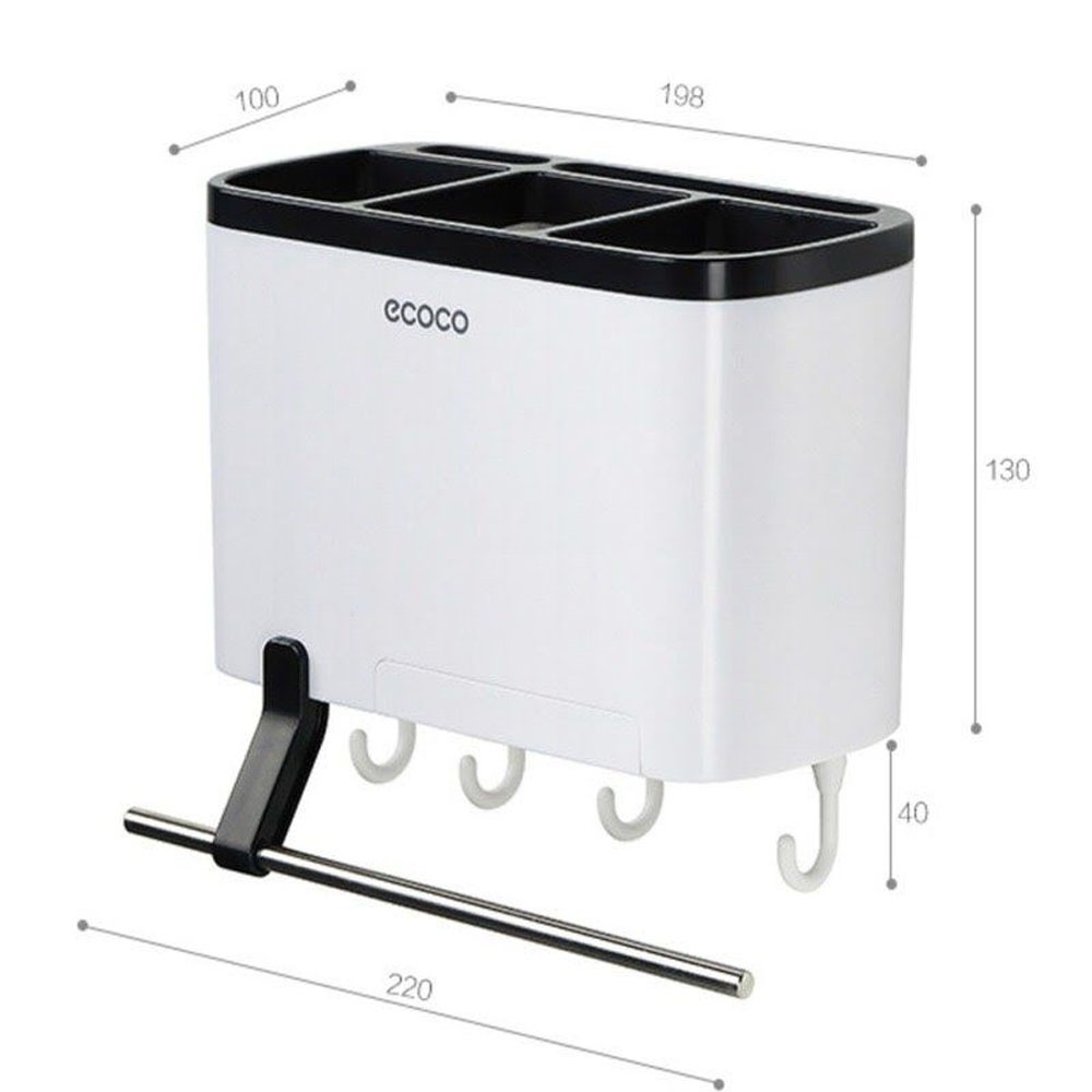 Organizador de Cubiertos con Ganchos sistema Adhesivo Línea Ecoco