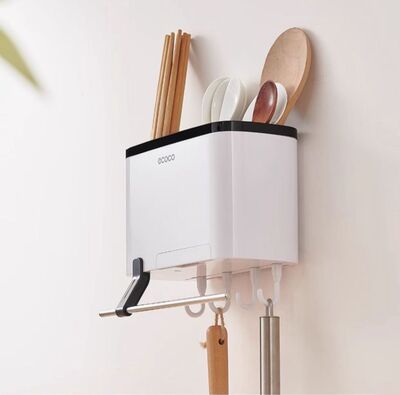 Organizador de Cubiertos con Ganchos sistema Adhesivo Línea Ecoco