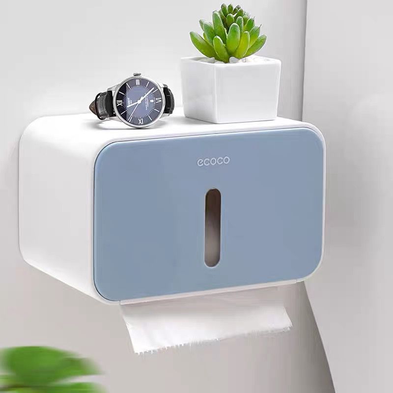 Porta Papel con Adhesivo Línea Ecoco Celeste