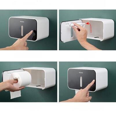 Porta Papel con Adhesivo Línea Ecoco Celeste