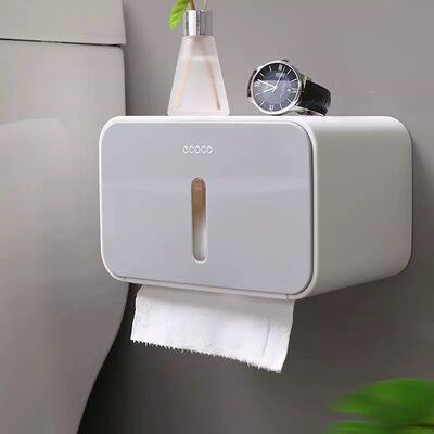 Porta Papel con Adhesivo Línea Ecoco Gris