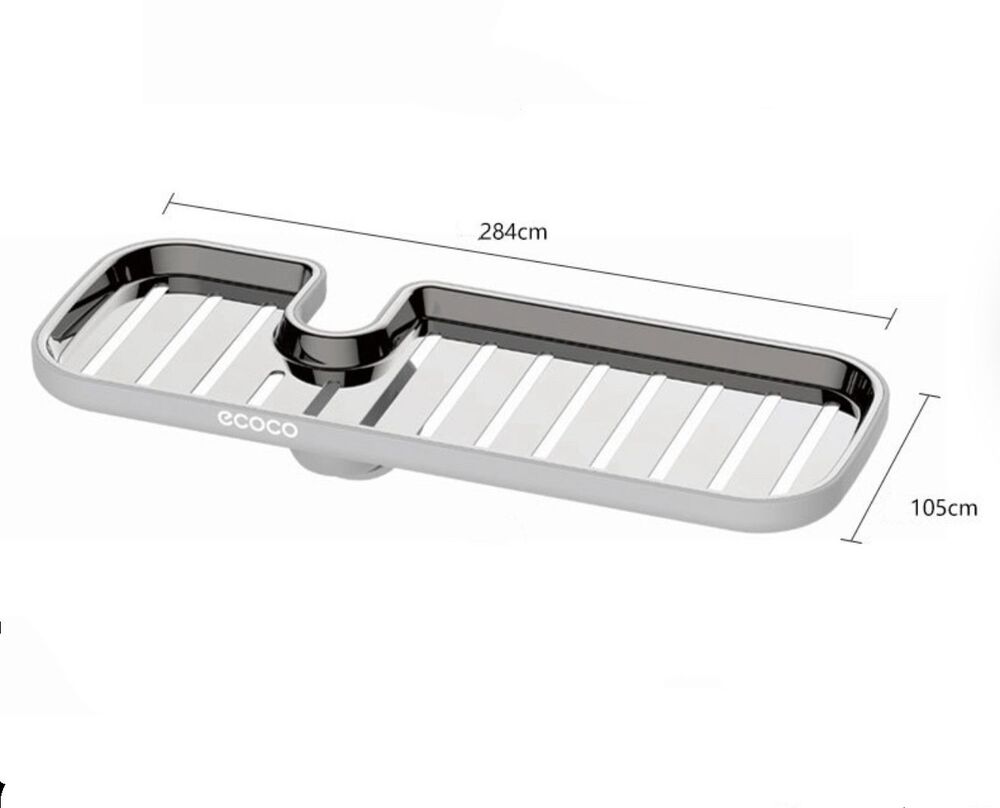 Estante de Bacha con Rejilla Línea Ecoco Largo Negro