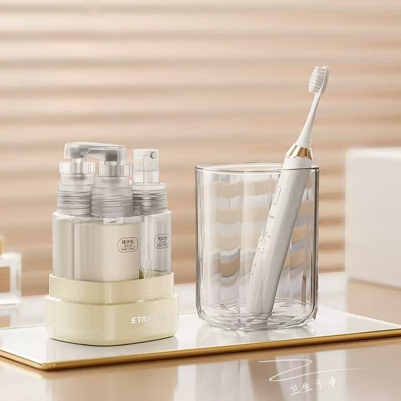 Set de Viaje Acrilico x4 Etravel Gris