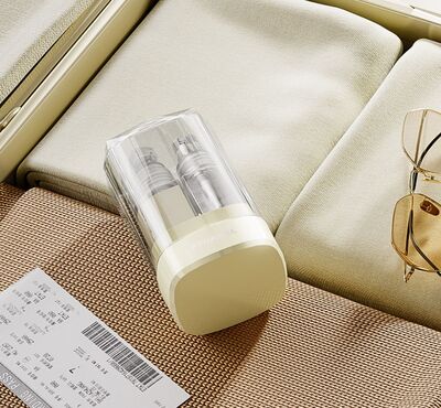 Set de Viaje Acrilico x4 Etravel Gris