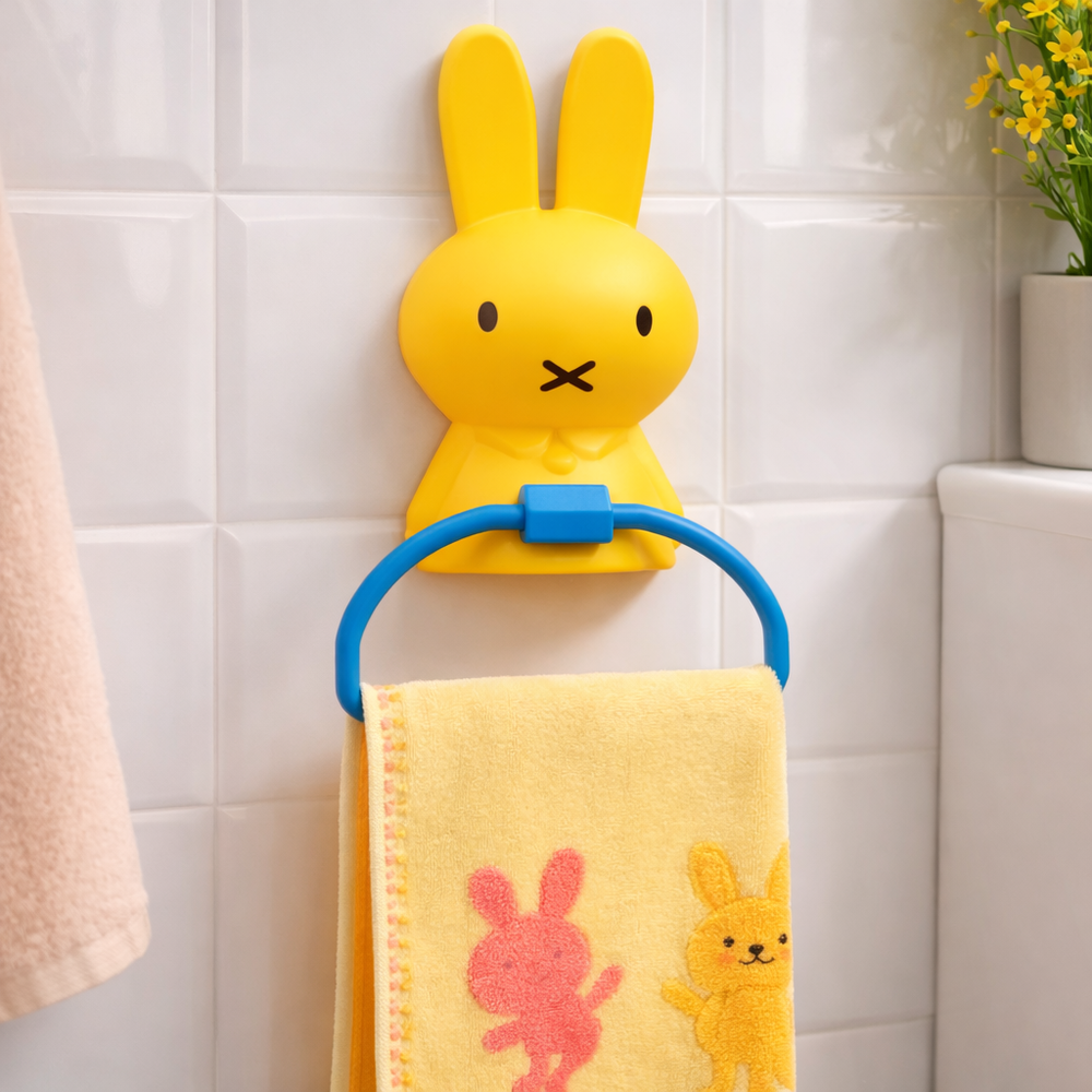 Toallero Cute Conejo Amarillo